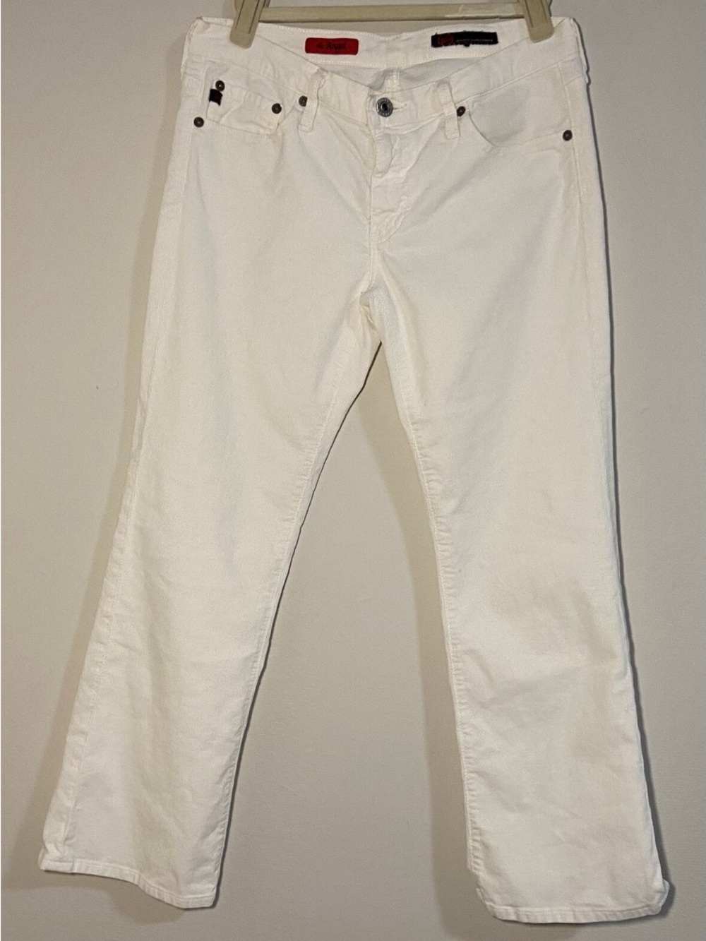 Ag Adriano Goldschmied Women’s White Bootcut Jeans - Picture 3 of 4